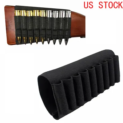 $8.99 • Buy 9 Rounds Butt Stock Rifle Ammo Carrier Bullet Bag Shell Holder Cartridge Pouch