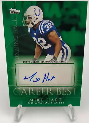 2009 MIKE HART AUTO Topps CAREER BEST Autograph Card MICHIGAN WOLVERINES Colts • $7.99