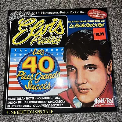 Elvis Presley Les 40 Plus Grands Succes 2LP K-Tel EP001 / 1976 Double LP France • $9.60