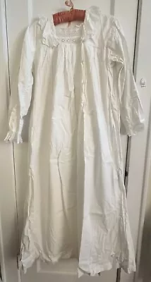 Vintage Cotton Hand Sewn Long Nightgown. Sz Small • $30