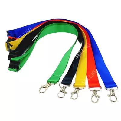 £1.98 • Buy Plain Lanyards Neck Strap With Metal Clip For Office ID Pass Badge Card Holder