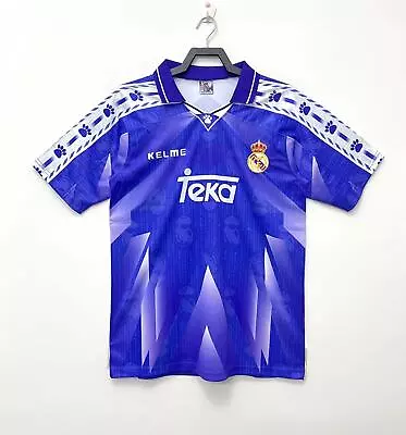 1996 Kelme Real Madrid Away Soccer Jersey Vintage • $50.90