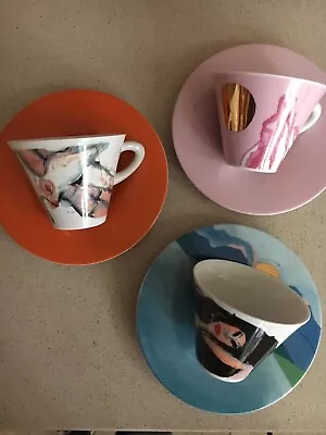 £450 • Buy Illy Espresso And Cappucino Cups  - Collectors Item Francis Francis - Sottsass