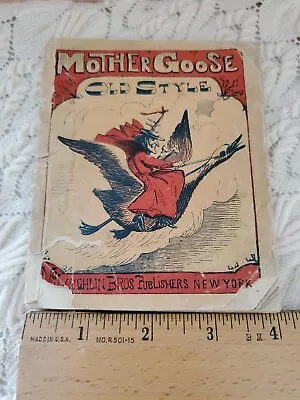 Original RARE 1858 McLoughlin Bros ~ MOTHER GOOSE Old Style • $14.99