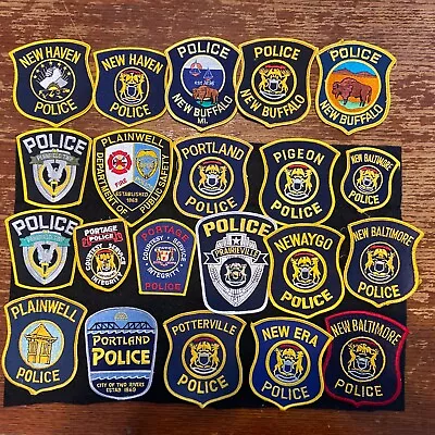 Vintage Obsolete State Of Michigan Police Patches Mixed  Lot Of 21 Item 249 • $10.50