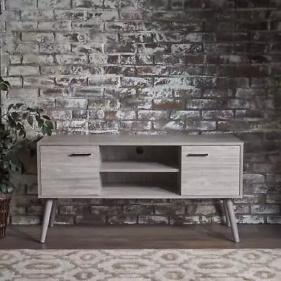 Denisa Scandinavian TV Stand Grey Oak • $93.17