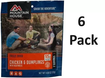 6 Packs Mountain House Chicken & Dumplings With Vegetables Exp 2049 • $64.95