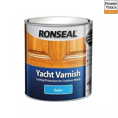 £27.62 • Buy Ronseal Exterior Yacht Varnish Satin 1 Litre