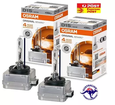 2x Osram D1S 35W 4200K HID Xenarc Xenon Headlight Bulbs PK32d-2 66140 66144 • $151.95