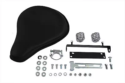 Black Leather Solo Seat Kit Fits Harley Davidson • $451.85