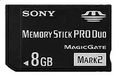 Mark2 Memory Stick MS Pro Duo Memory Card For Sony 8GB PSP And Cybershot Camera • $27.48