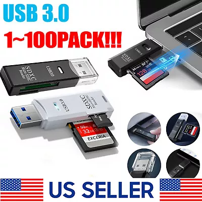 USB3.0 SD Card Reader For PC Micro SD Card To USB Adapter For Camera MemoryC Lot • $213