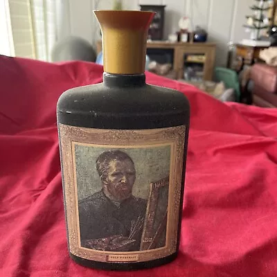 Vintage Jim Beam Vincent Van Gogh's Self Portrait Whiskey Decanter Bottle • $8.90