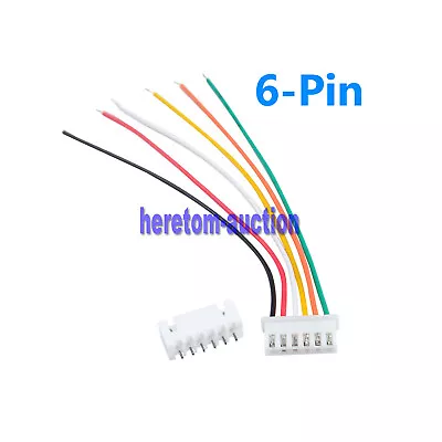 Lot JST-XH2.54mm Wire Cable Connector 6 Pin Male Female Plug Socket 10/20/30cm • $5.33