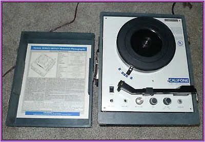 Vintage Califone Model 1030AV Classroom Phono Record Player Working • $49.95