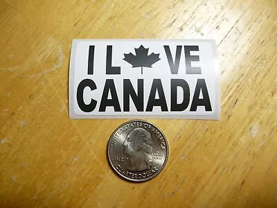 I Love Canada Decal Sticker Maple Leaf Canadian Country Funny Joke Gag Prank • $1.98