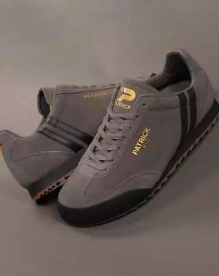 Patrick Rio Trainers Charcoal/Black - Sneakers Retro Terraces Footwear 80s • £75