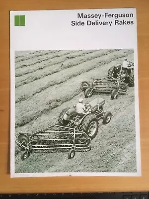 Massey-Ferguson MF 20 25 37 Hay Rake Brochure 6 Pg '65 Original 135 150 Tractor • $19.99