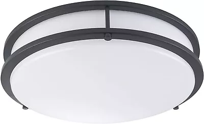 LB72172 LED Flush Mount Ceiling Light 10-Inch Modern Dimmable Round Light Fi • $29.95