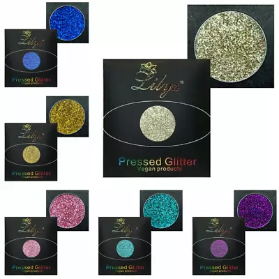 Lilyz Pressed Glitter Eye Shadow Festival Party Dance Makeup Blue Pink Gold • £4.99
