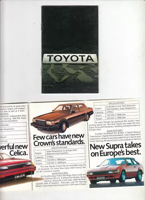 1984 TOYOTA Range Australian 14p Very Small Brochure SUPRA CELICA CROWN COROLLA • $16