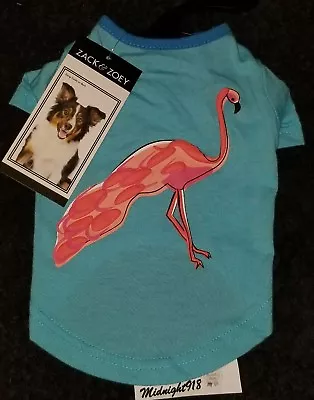 New Zack And Zoey Pet Flamingo Soft Dog   Summer Dog Shirt Sz Xsmall  • $14.99