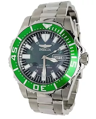 Invicta Divers Watch 2845 Invicta 21J Automatic Green Bezel Watch Fits To 7.25  • $49.95