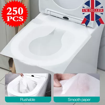 £7.88 • Buy 250pcs Toilet Seat Cover Paper Disposable Paper Cover Hygienic Flushable W