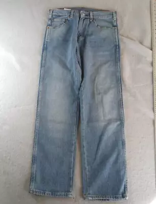 LEVIS Western Fit Mens Jeans 30x30 Blue Light Wash Denim Pants Baggy Cowboy • $20.99