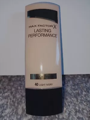Max Factor Lasting Performance Foundation 40 Light Ivory Touch Proof • £6.99