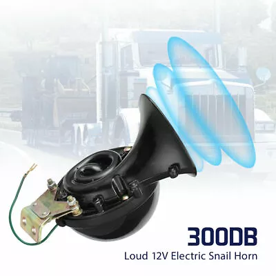 Train Horn 12V300DB Super Loud Electric Snail Air Horn Motorcycle Car Truck Boat • $12.99