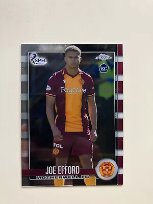 £0.99 • Buy Joe Efford - Rookie - Motherwell FC - Topps Chrome SPFL 2022/23