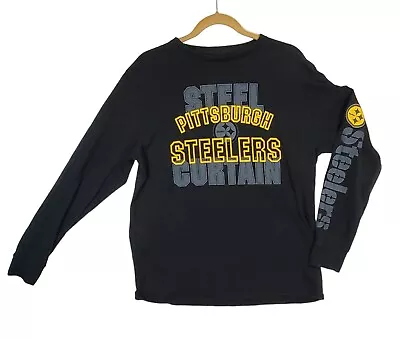 Pittsburgh Steelers Steel Curtain Long Sleeve Shirt Large Black With Graphics • $22.99