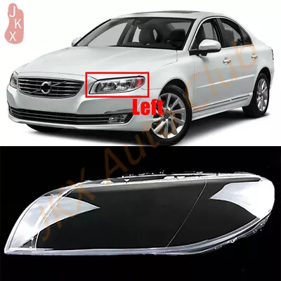 For Volvo S80 2007-2016 Left Side Front Headlight Clear Lens Frame + Seal Glue Q • $101.40