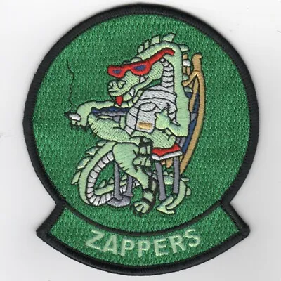 4  Navy Vaq-130 Zappers Green Cigar Ready Room Military Embroidered Patch  • $29.99