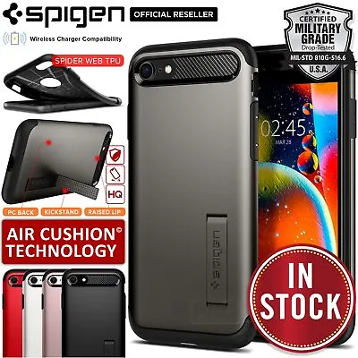 $32.99 • Buy For Apple IPhone SE 3rd Gen 2022 2nd Gen 2020 8 7 Case SPIGEN Slim Armor Cover