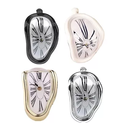 Melting Clock Distorted Wall Clocks Surrealist Dali Style Wall Watch Home Decor • $20.99