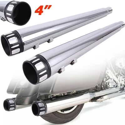 Dna For Harley Touring Bagger Megaphone Slip On Mufflers Exhaust Pipes New • $143.95