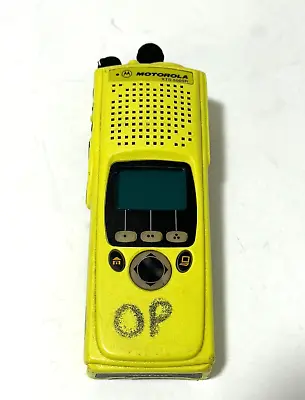 Yellow Motorola XTS 5000R 700/800 P25 Radio H18UCF9PW6AN No Battery/Antenna #12 • $60.75