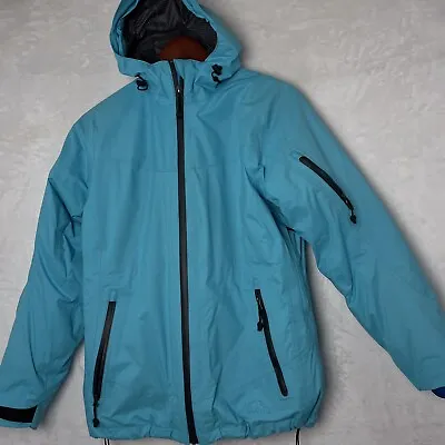 LL BEAN Challenger 3 In 1 Waterproof Winter Jacket Ski Womens S Blue Primaloft • $49.90