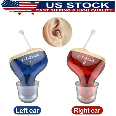 MiNi Digital Invisible Hearing Aids Small Sound Voice Amplifier Enhancer L/R • $25.08