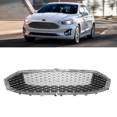 For 2019 2020 Ford Fusion Front Upper Bumper Grille Chrome Honeycomb Mesh Grill • $54.72