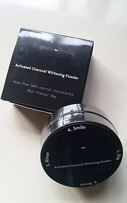 3 X New Genuine Bianco Smile Activated  Charcoal Teeth Whitening Organic Powder  • $15.99