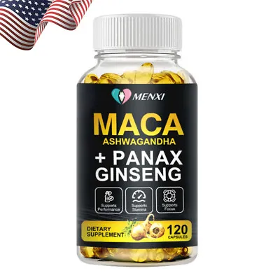 Organic Maca Root Capsules 10000mg Peruvian Maca Extract For Men & Women 120pcs • $11.49