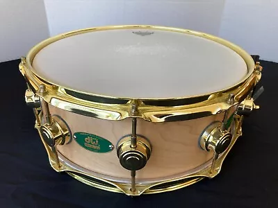 DW Craviotto 5.5x14  Single Ply Solid Maple Snare Drum 2003 - Gold Hardware • $939