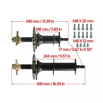 760mm 30'' Rear Differential Axle For Electric Go Kart ATV Golf Cart Quad Buggy • $165.29