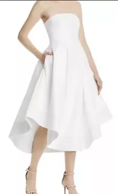 C/Meo Collective Women's Making Waves White Strapless Dress Size Small • $50