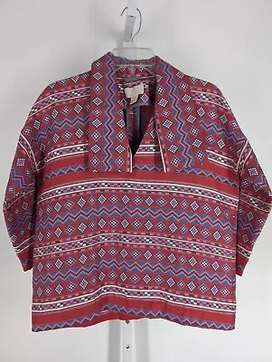 J Crew Collection Spring 2013 Runway Silk Cotton Blanket Jacket Blouse Oversize • $89.99