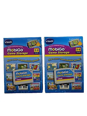 Vtech MobiGo Game Storage - Downloadable Games Cartridge LOT OF 2 • $16.42