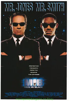 MEN IN BLACK MOVIE POSTER Original 27x40 DS 2nd Adv.& THE MATRIX Video One Sheet • $22